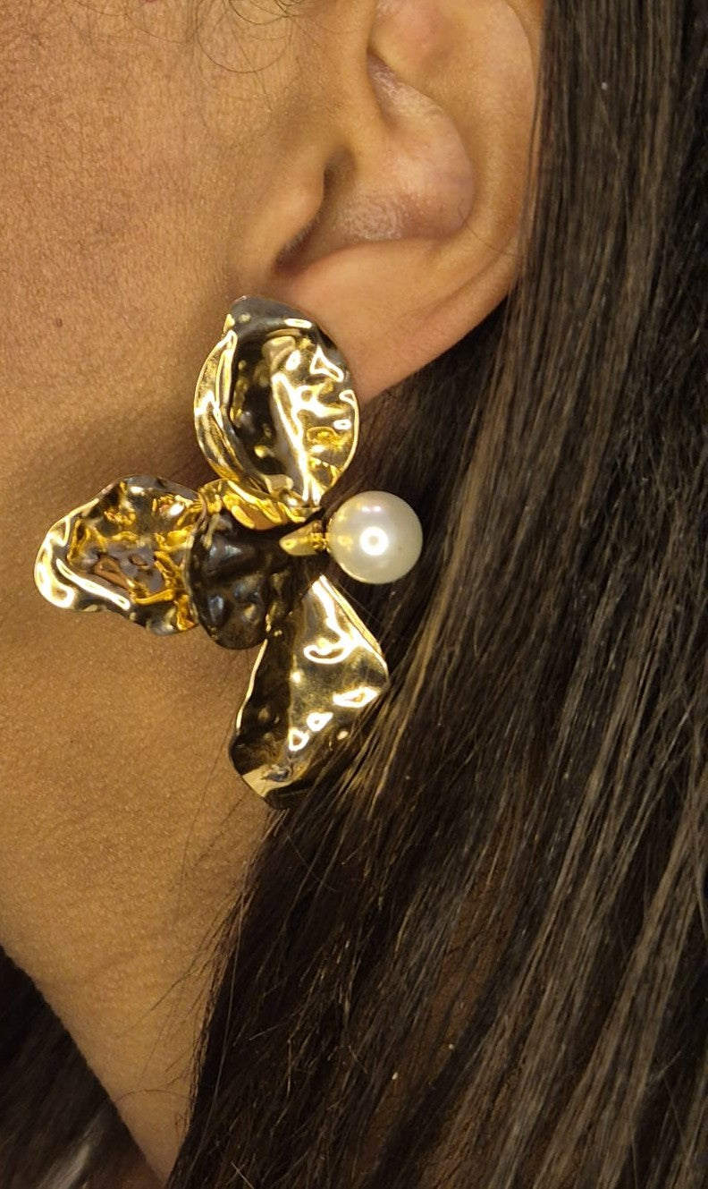 Floral Pearl Oorbellen