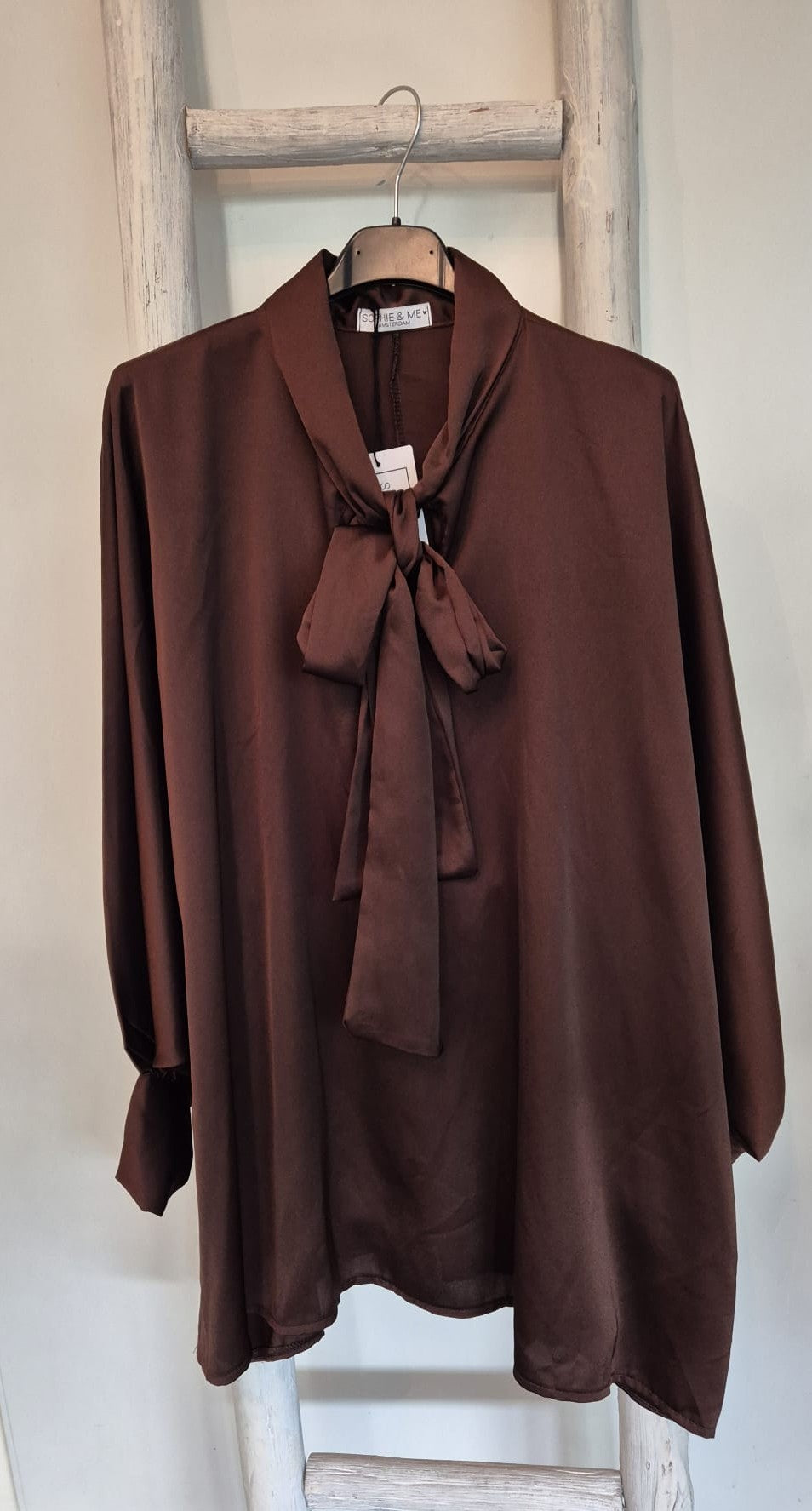 Satijnen Blouse met Strik