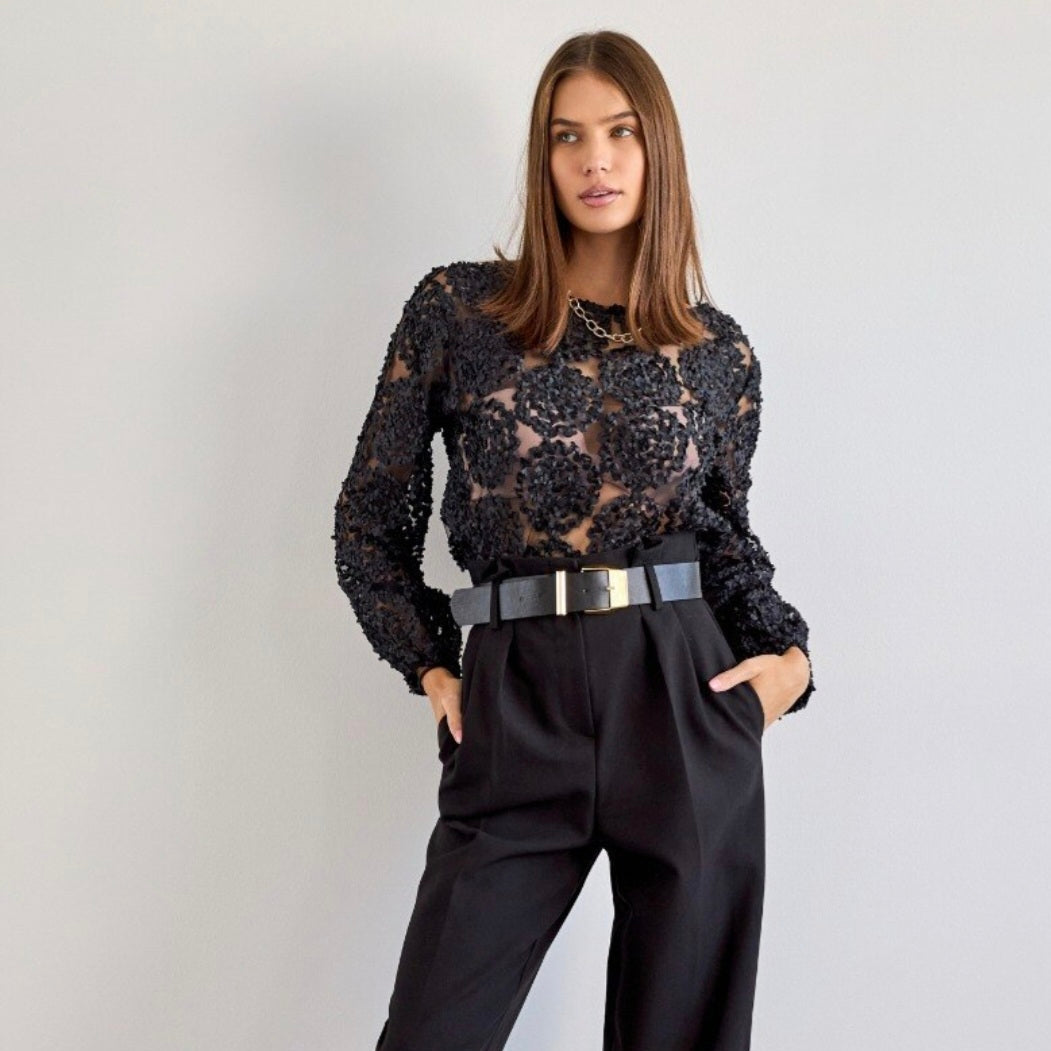 Rosette blouse