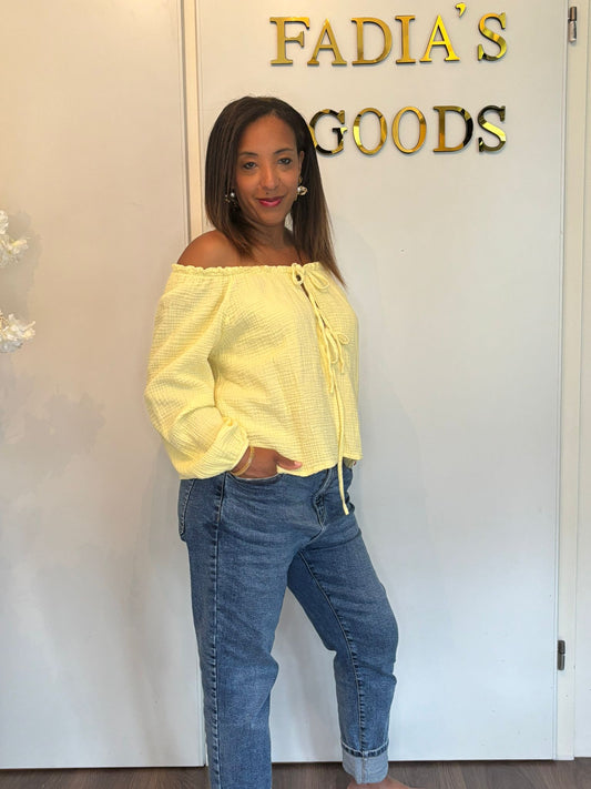Gele Summer Off-Shoulder Top