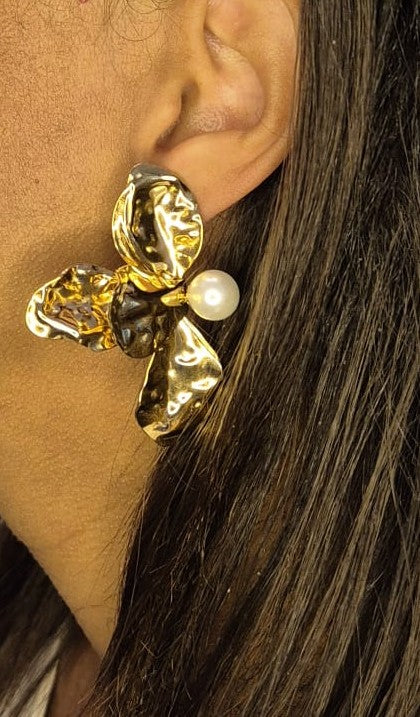 Floral Pearl Oorbellen