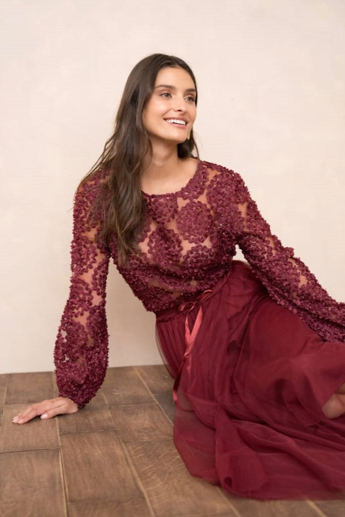 Rosette blouse