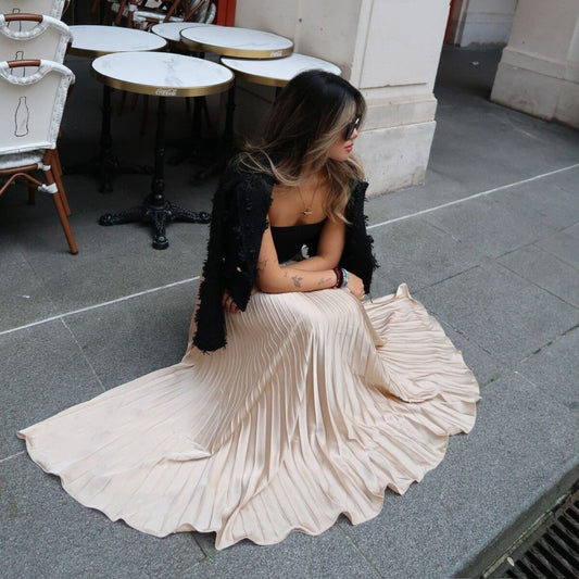 Selena-Satin skirt